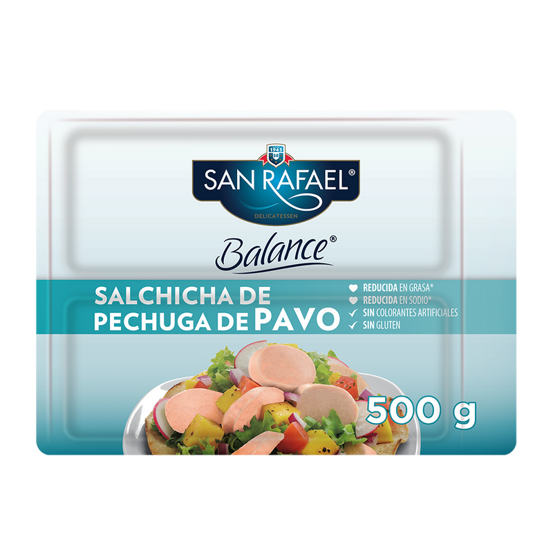 Salchicha Pechuga De Pavo Balance 500Gr