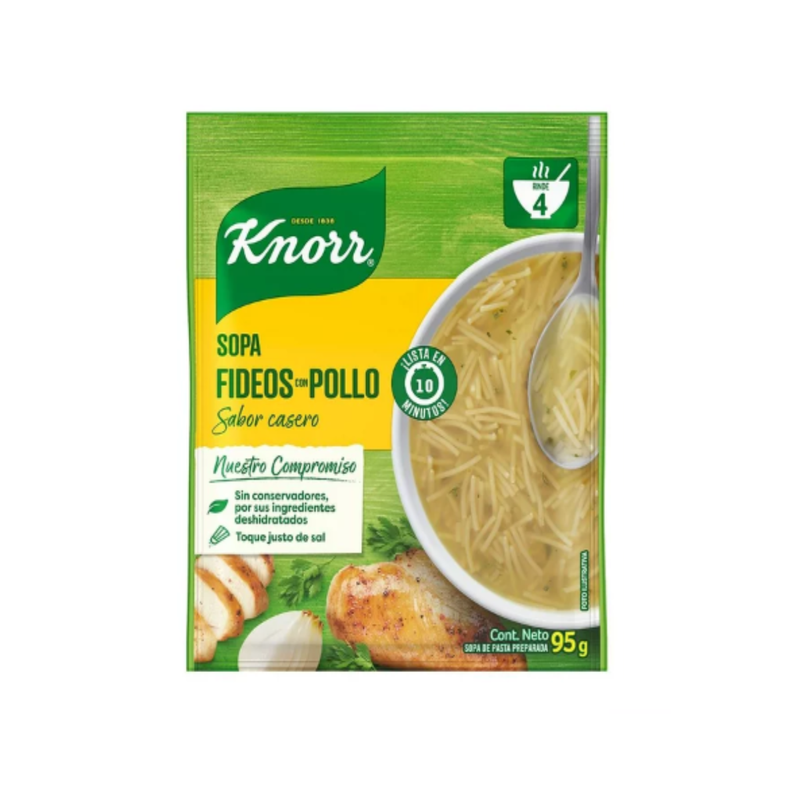 Sopa Fideo con Pollo Knorr 95 g