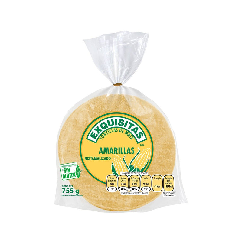 Tortillas de Maíz Amarillas Mission Exquisitas 755 g