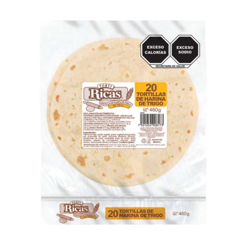 Tortillas de Harina Tortiricas 460 g 20 pzas