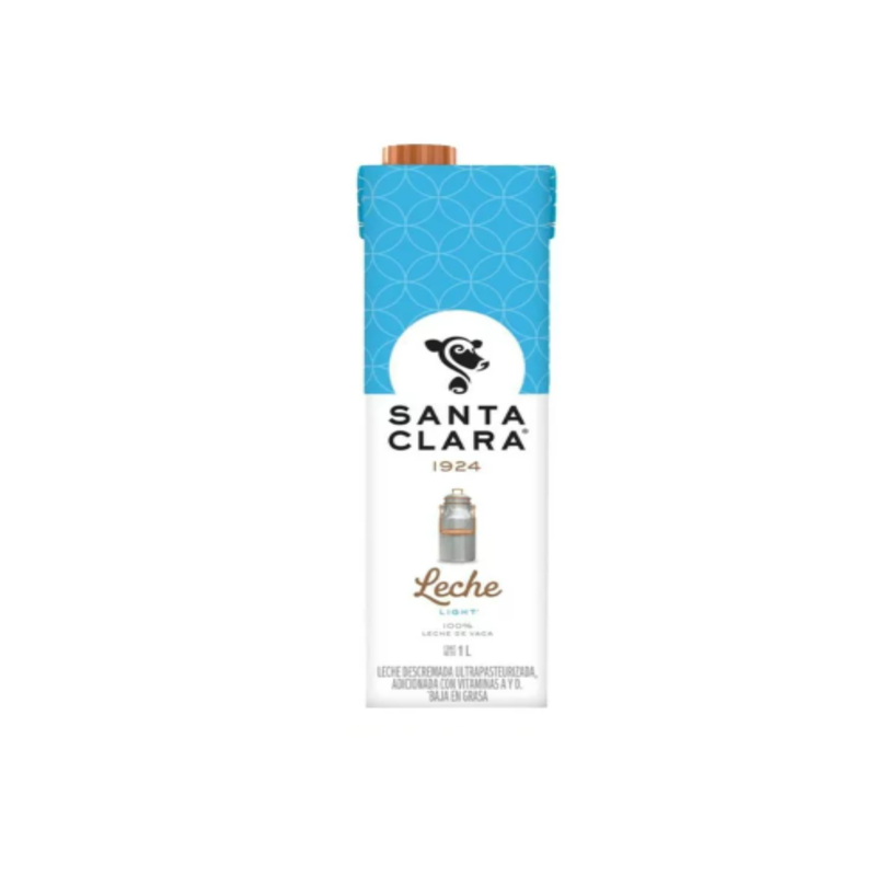 Leche Light Santa Clara 1 L